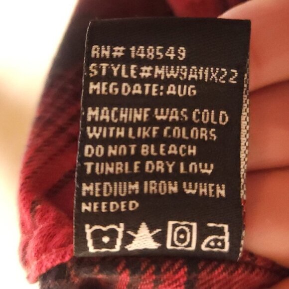 Montfort Red Black Buffalo Check Flannel Large - Picture 5 of 5